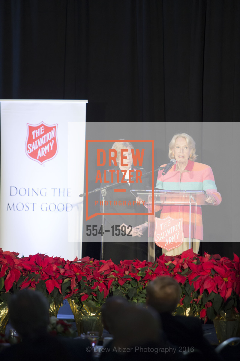 Cindy Foley, Charlotte Shultz, The Salvation Army's 13th Annual Holiday Luncheon, Salvation Army KROC center. 240 Turk St., San Francisco, CA 94102, November 17th, 2016, Photo #554-1592 Cindy Foley, Charlotte Shultz, Photo #554-1592