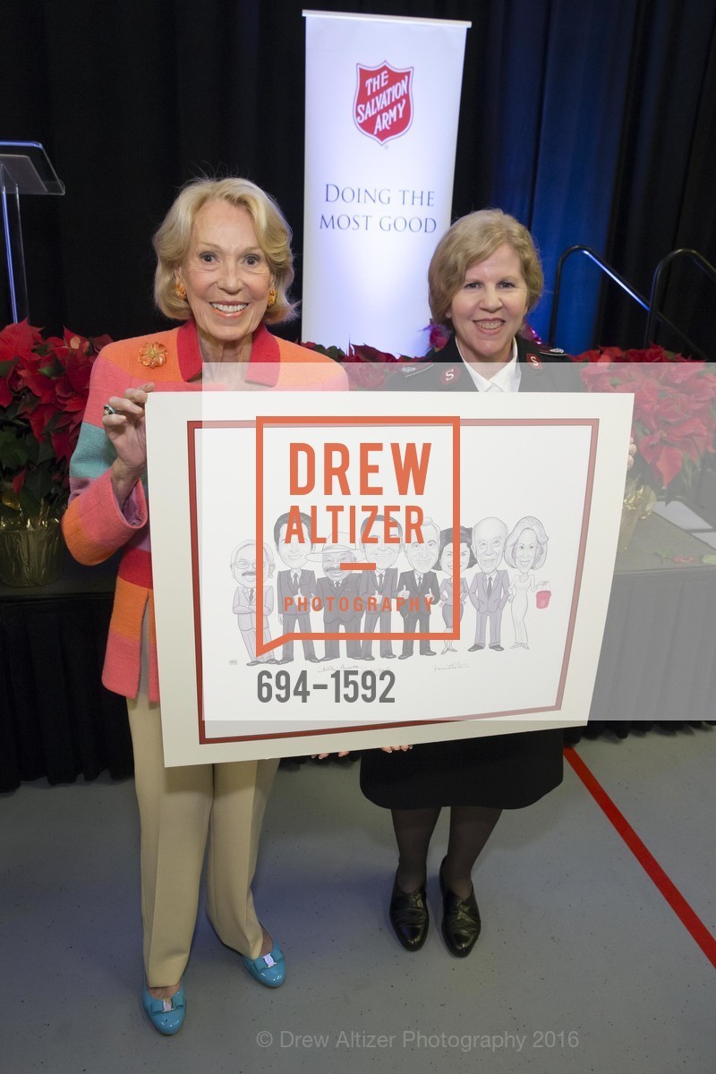 Charlotte Shultz, Cindy Foley, The Salvation Army's 13th Annual Holiday Luncheon, Salvation Army KROC center. 240 Turk St., San Francisco, CA 94102, November 17th, 2016, Photo #694-1592 Charlotte Shultz, Cindy Foley, Photo #694-1592