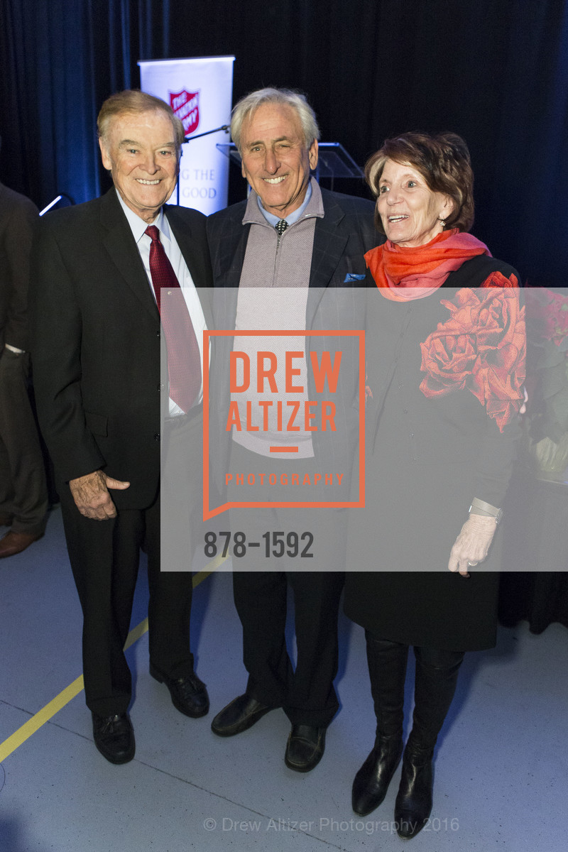 Frank Jordan, Peter Dwares, Judy Guggenhime, The Salvation Army's 13th Annual Holiday Luncheon, Salvation Army KROC center. 240 Turk St., San Francisco, CA 94102, November 17th, 2016, Photo #878-1592 Frank Jordan, Peter Dwares, Judy Guggenhime, Photo #878-1592