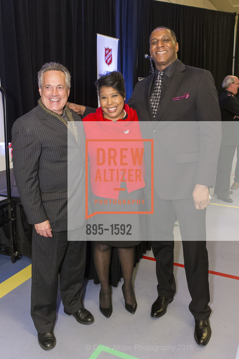 Tim Mayer, Lee Ann Butler Owens, Merlin Owens, The Salvation Army's 13th Annual Holiday Luncheon, Salvation Army KROC center. 240 Turk St., San Francisco, CA 94102, November 17th, 2016, Photo #895-1592 Tim Mayer, Lee Ann Butler Owens, Merlin Owens, Photo #895-1592