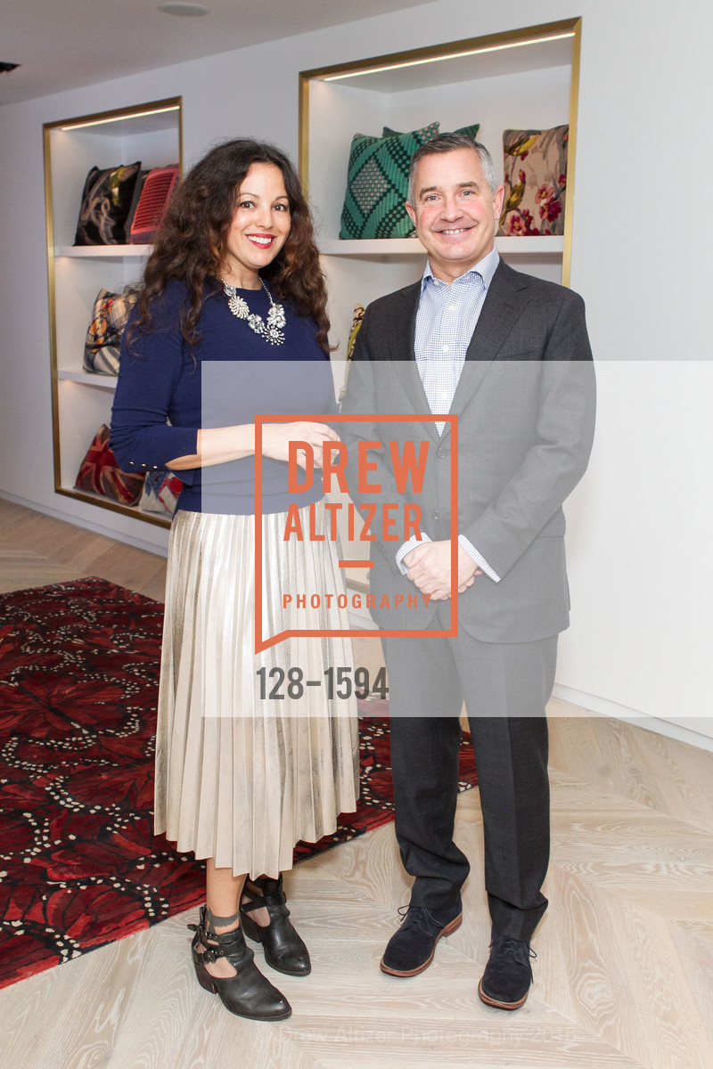 Shannon Hynes, Tim Warmath, The Rug Company San Francisco Showroom Launch Party, The Rug Company. 722 Montgomery Street, November 17th, 2016, Photo #128-1594 Shannon Hynes, Tim Warmath, Photo #128-1594
