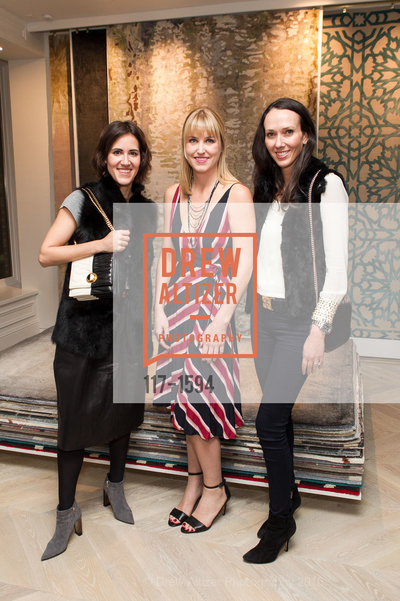 Julie Venturin, Jessica Herzog, Ali Grosslight, The Rug Company San Francisco Showroom Launch Party, The Rug Company. 722 Montgomery Street, November 17th, 2016, Photo #117-1594 Julie Venturin, Jessica Herzog, Ali Grosslight, Photo #117-1594