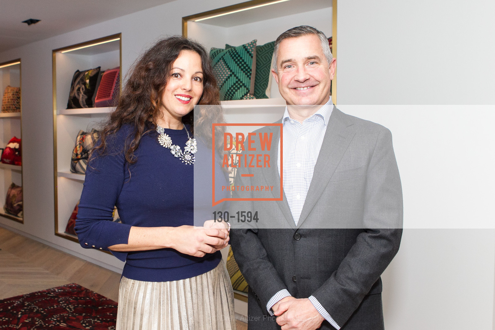 Shannon Hynes, Tim Warmath, The Rug Company San Francisco Showroom Launch Party, The Rug Company. 722 Montgomery Street, November 17th, 2016, Photo #130-1594 Shannon Hynes, Tim Warmath, Photo #130-1594
