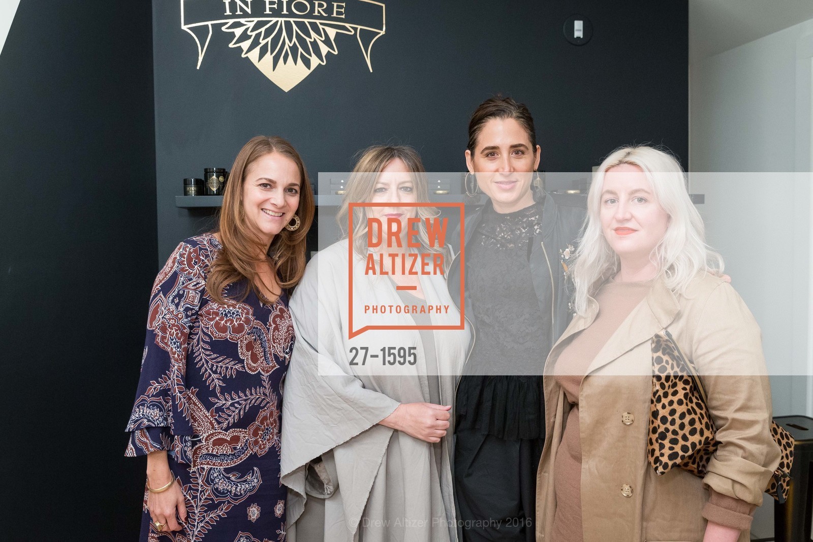 Melissa Ferst, Julie Elliott, April Gargiulo, Jessica Soft, International Orange Opening, Marin Country Mart. 2421 Larkspur Landing Circle, November 17th, 2016, Photo #27-1595 Melissa Ferst, Julie Elliott, April Gargiulo, Jessica Soft, Photo #27-1595