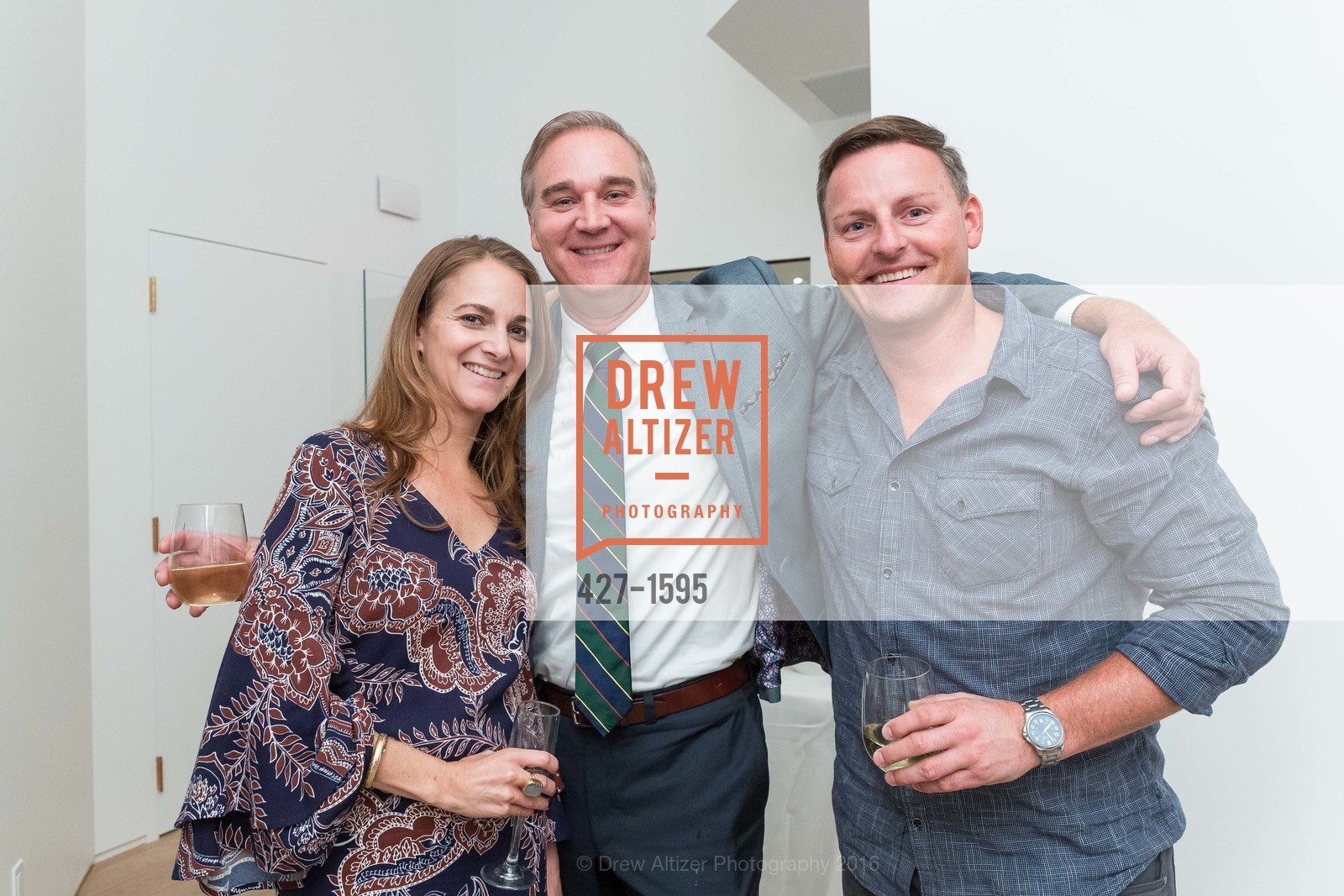 Melissa Ferst, Daniel Ferst, Lance Karnan, International Orange Opening, Marin Country Mart. 2421 Larkspur Landing Circle, November 17th, 2016, Photo #427-1595 Melissa Ferst, Daniel Ferst, Lance Karnan, Photo #427-1595