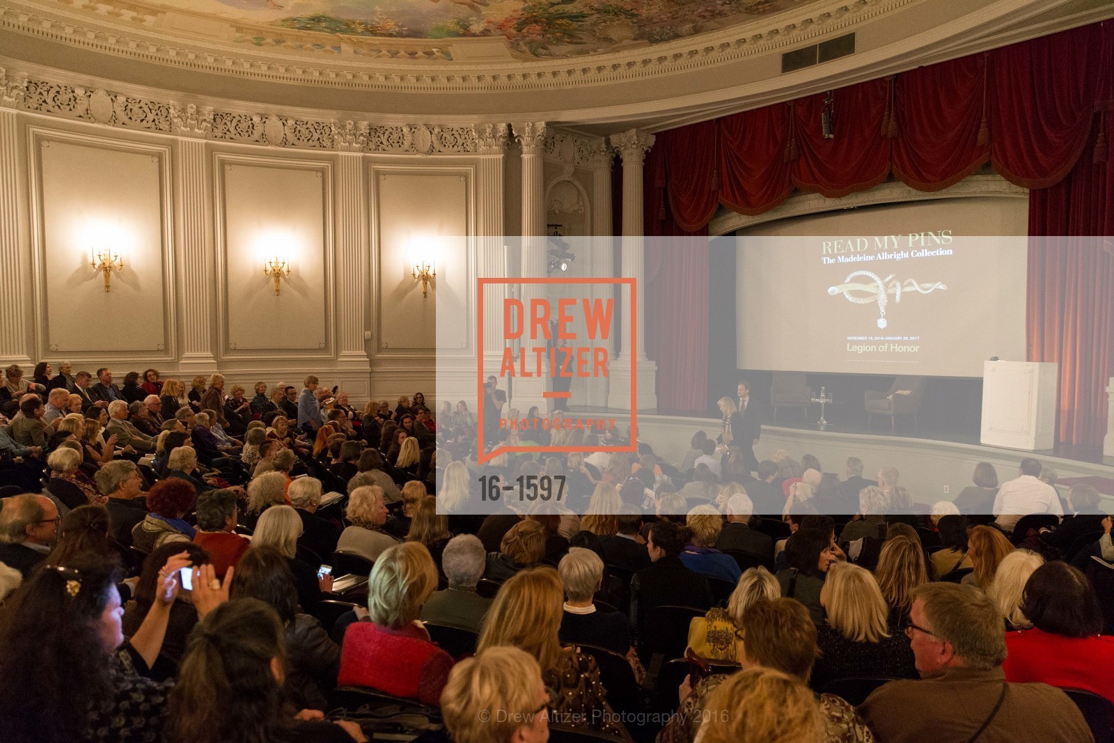 Atmosphere, A Conversation with Madeleine Albright at the Legion of Honor, Legion of Honor. 2525 Van Ness St, November 16th, 2016, Photo #16-1597 Atmosphere, Photo #16-1597