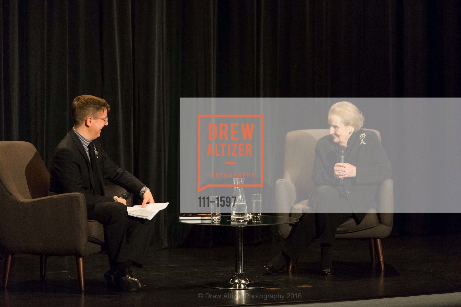 Tom DeCaigny, Madeleine Albright, Photo #111-1597
