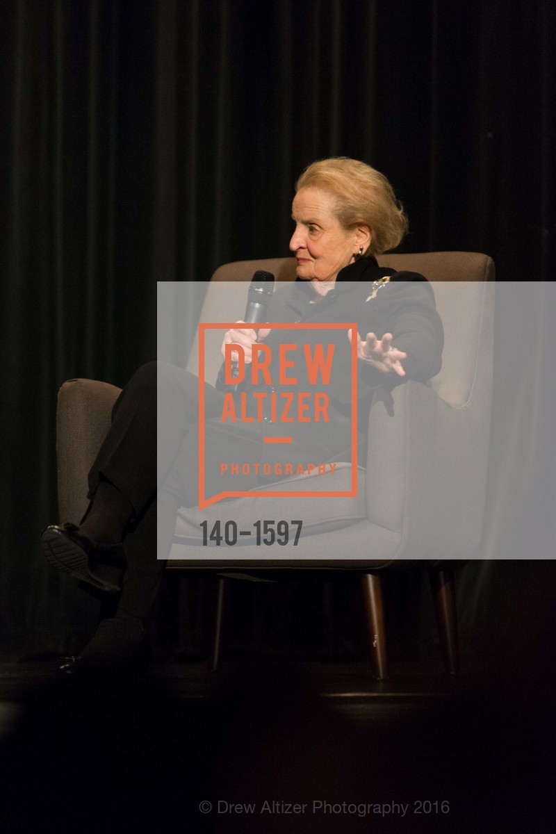 Madeleine Albright, A Conversation with Madeleine Albright at the Legion of Honor, Legion of Honor. 2525 Van Ness St, November 16th, 2016, Photo #140-1597 Madeleine Albright, Photo #140-1597