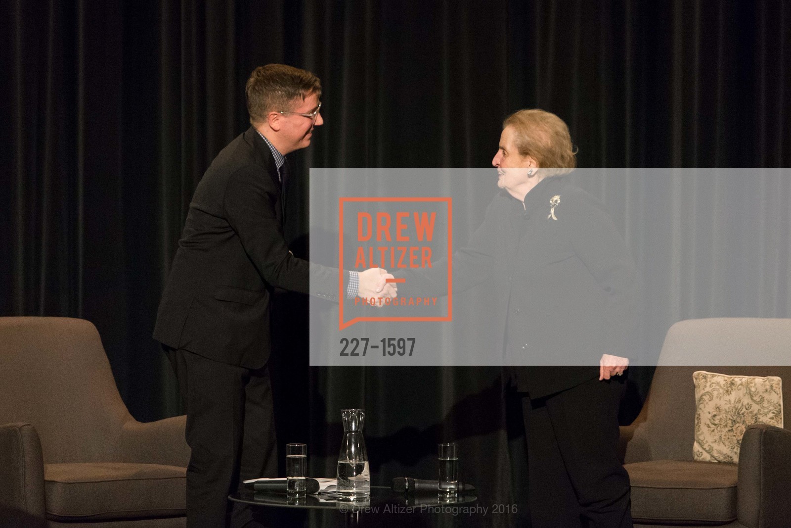 Tom DeCaigny, Madeleine Albright, A Conversation with Madeleine Albright at the Legion of Honor, Legion of Honor. 2525 Van Ness St, November 16th, 2016