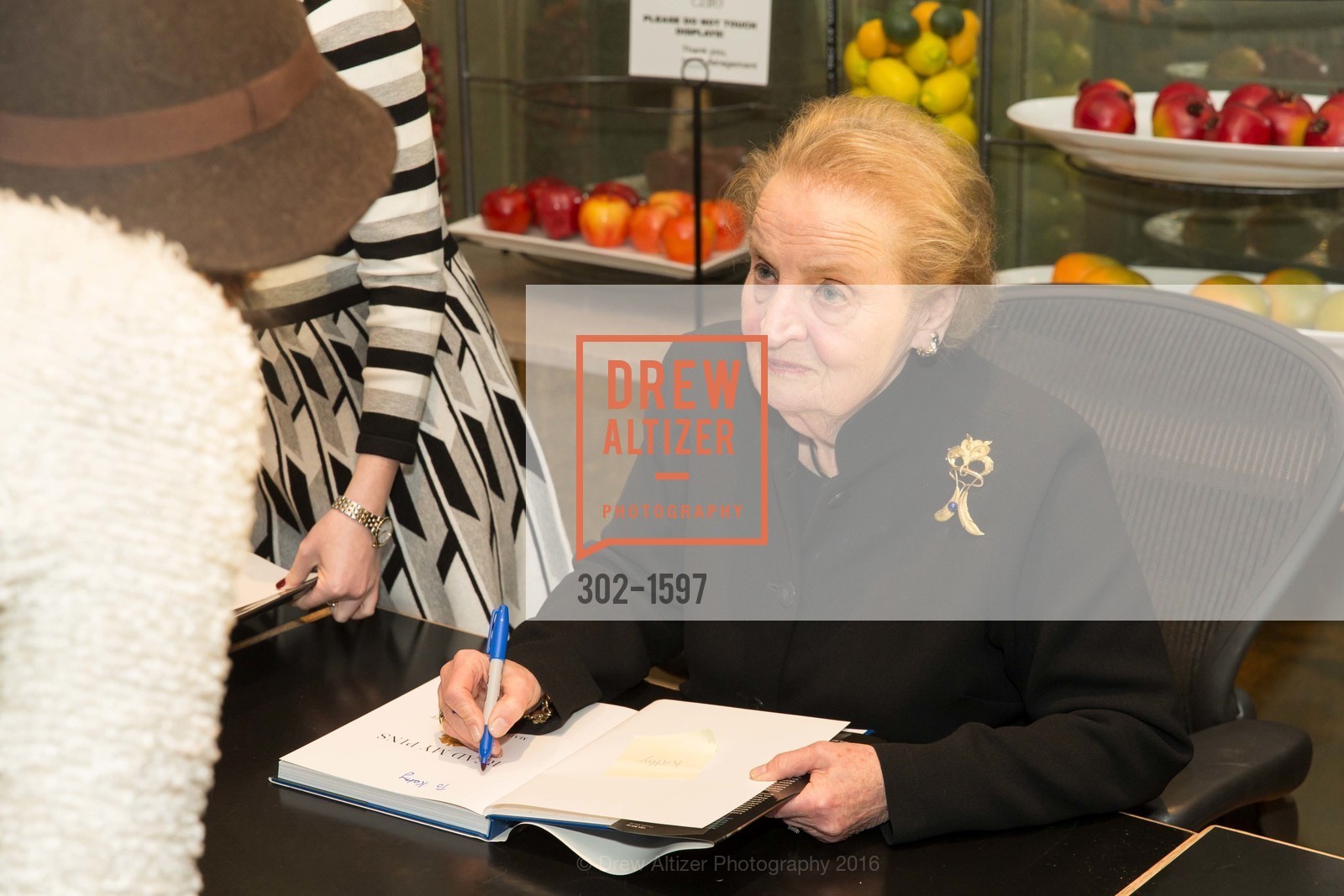 Madeleine Albright, A Conversation with Madeleine Albright at the Legion of Honor, Legion of Honor. 2525 Van Ness St, November 16th, 2016, Photo #302-1597 Madeleine Albright, Photo #302-1597