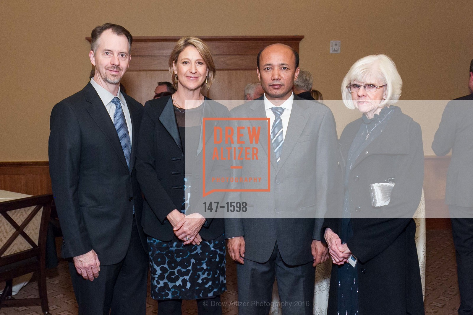 Christopher Jones, Barbara Hugli Jones, Yonous Muhammadi, Jerilyn Jones, Human Rights Watch Voices for Justice Silicon Valley, Sharon Heights Golf and Country Club, November 16th, 2016, Photo #147-1598 Christopher Jones, Barbara Hugli Jones, Yonous Muhammadi, Jerilyn Jones, Photo #147-1598