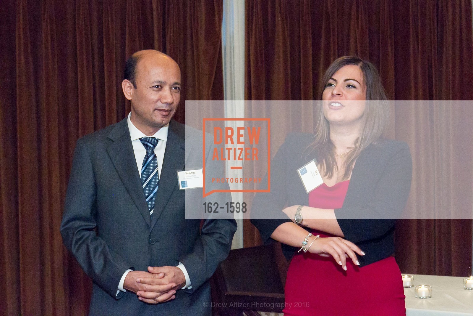 Yonous Muhammadi, Eva Cosse, Human Rights Watch Voices for Justice Silicon Valley, Sharon Heights Golf and Country Club, November 16th, 2016, Photo #162-1598 Yonous Muhammadi, Eva Cosse, Photo #162-1598