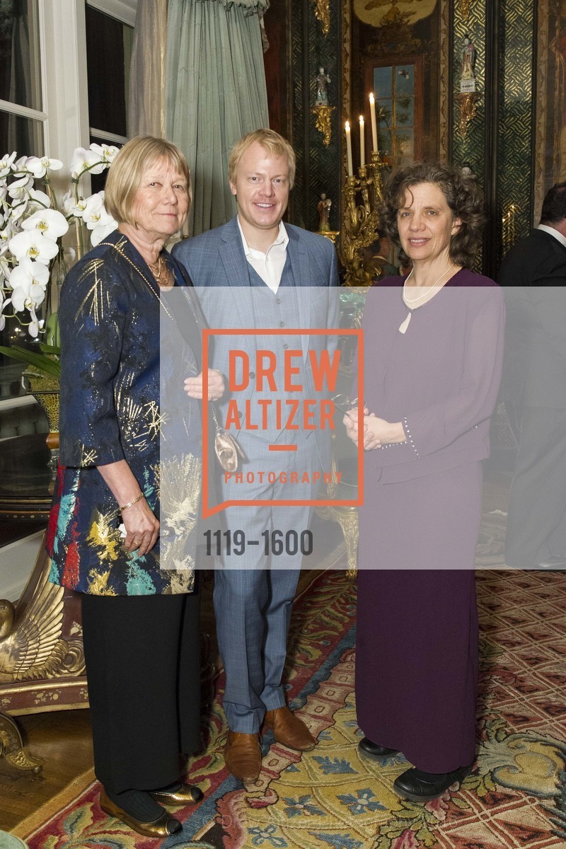 Pat Caspersen, James Booth, Monica Frame, The Getty Family Hosts Volti SF Chamber Chorus, Private Residence. 2525 Van Ness St, November 16th, 2016, Photo #1119-1600 Pat Caspersen, James Booth, Monica Frame, Photo #1119-1600