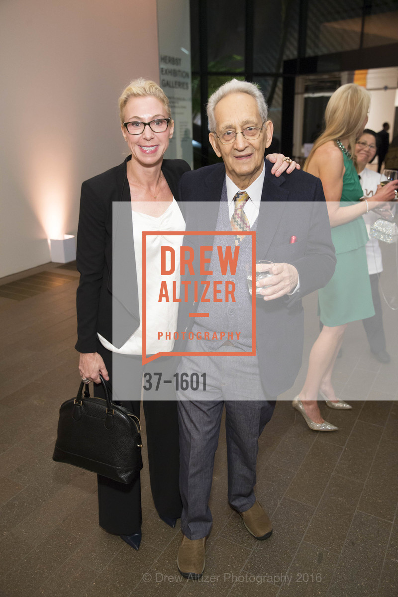 Marianne Boesky, Frank Stella, Dinner with Frank Stella at the de Young, de Young Museum. 2525 Van Ness St, November 16th, 2016, Photo #37-1601 Marianne Boesky, Frank Stella, Photo #37-1601