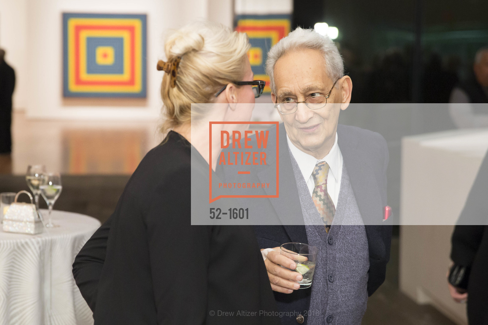 Frank Stella, Dinner with Frank Stella at the de Young, de Young Museum. 2525 Van Ness St, November 16th, 2016
