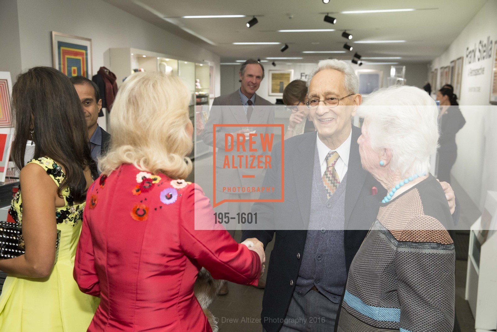 Frank Stella, Dinner with Frank Stella at the de Young, de Young Museum. 2525 Van Ness St, November 16th, 2016, Photo #195-1601 Frank Stella, Photo #195-1601