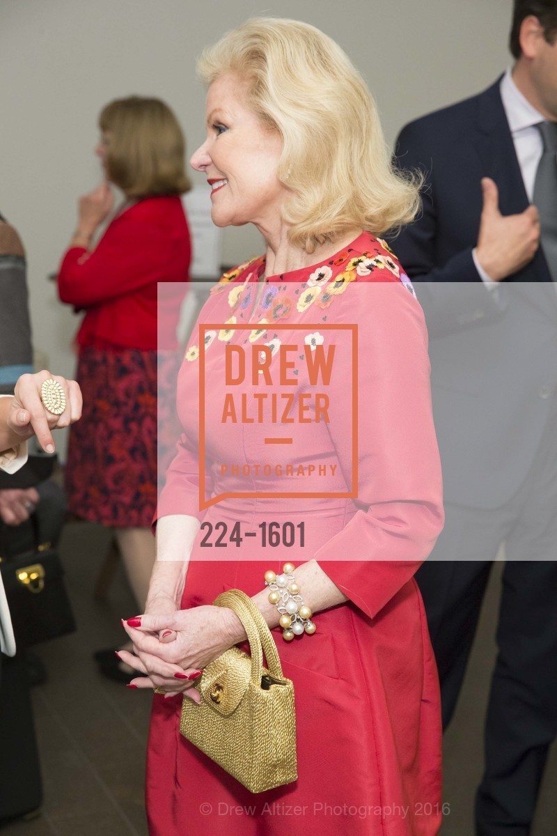 Dede Wilsey, Dinner with Frank Stella at the de Young, de Young Museum. 2525 Van Ness St, November 16th, 2016, Photo #224-1601 Dede Wilsey, Photo #224-1601