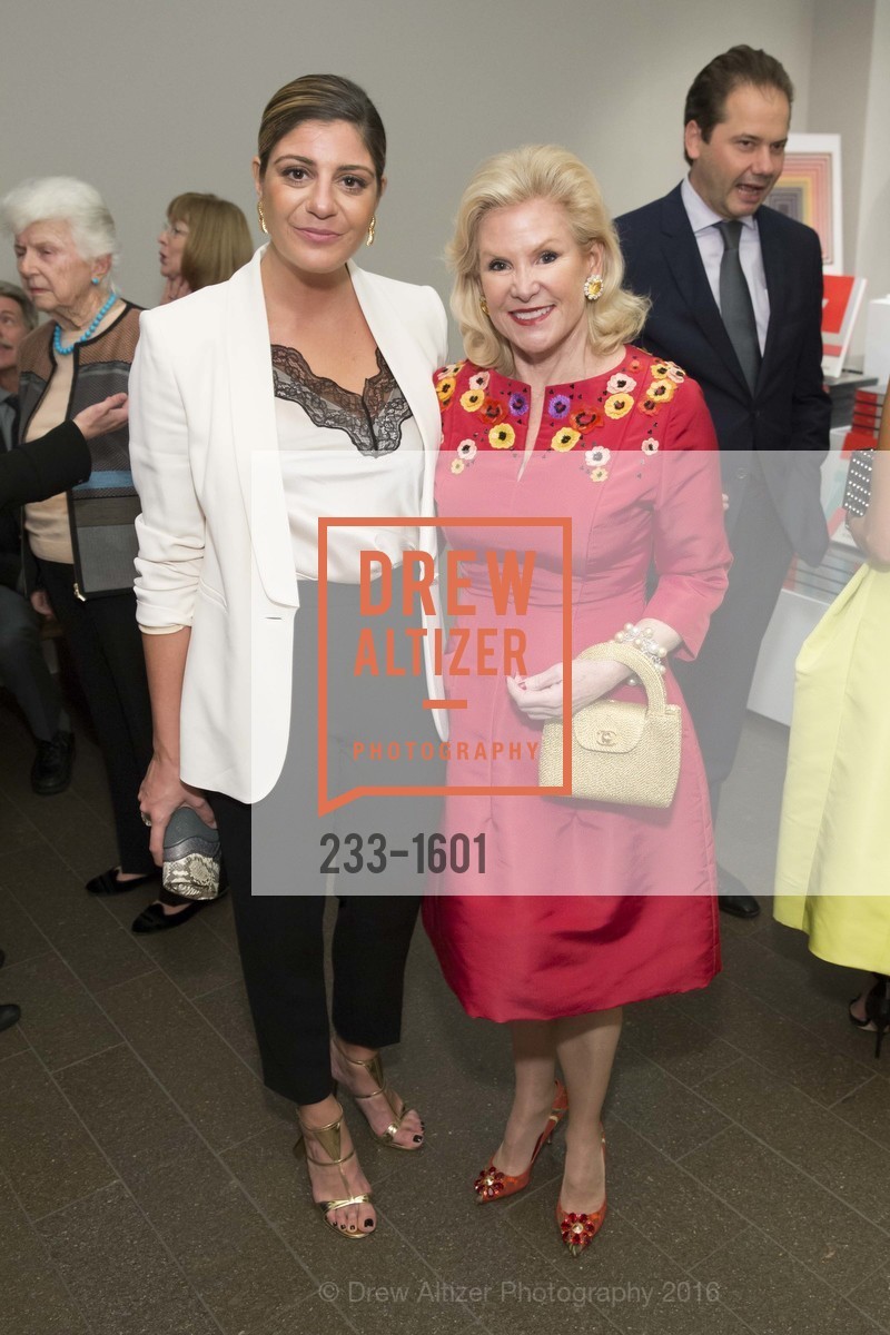 Maria Giulia Maramotti, Dede Wilsey, Dinner with Frank Stella at the de Young, de Young Museum. 2525 Van Ness St, November 16th, 2016