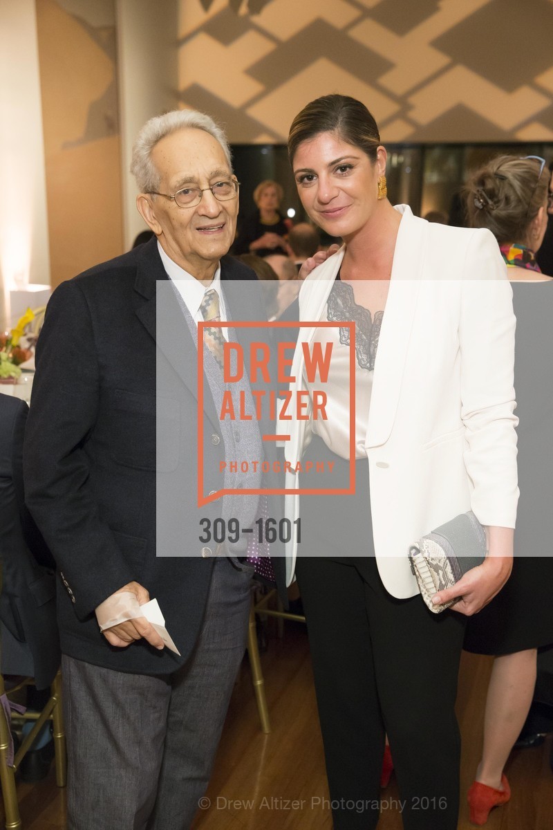 Frank Stella, Maria Giulia Maramotti, Dinner with Frank Stella at the de Young, de Young Museum. 2525 Van Ness St, November 16th, 2016