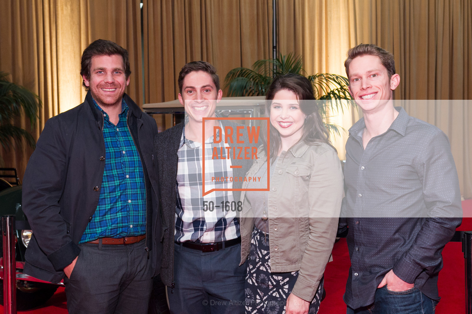 Jeff Pickerill, Ian Donahue, Veronica von Mosch, Casey Donahue, Academy of Art University SF Auto Show Reception, Moscone Center, South Hall. 747 Howard St, November 18th, 2016, Photo #50-1608 Jeff Pickerill, Ian Donahue, Veronica von Mosch, Casey Donahue, Photo #50-1608