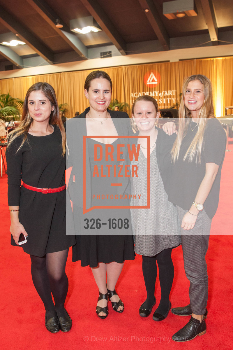 Sarah Meftah, Melissa Wallin, Kaitlyn Buickel, Sophie Gibbings, Academy of Art University SF Auto Show Reception, Moscone Center, South Hall. 747 Howard St, November 18th, 2016, Photo #326-1608 Sarah Meftah, Melissa Wallin, Kaitlyn Buickel, Sophie Gibbings, Photo #326-1608