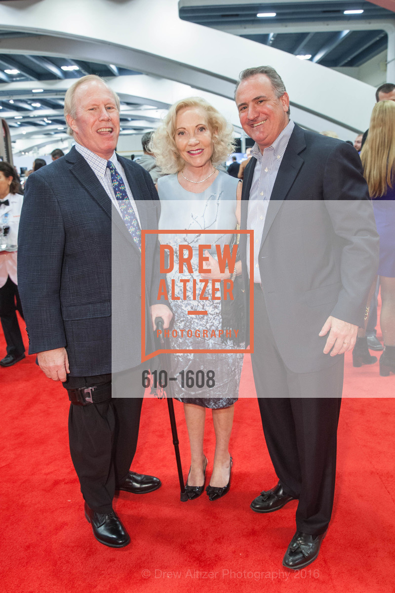 Steve Kane, Jackie Kane, Ed Conlon, Academy of Art University SF Auto Show Reception, Moscone Center, South Hall. 747 Howard St, November 18th, 2016, Photo #610-1608 Steve Kane, Jackie Kane, Ed Conlon, Photo #610-1608