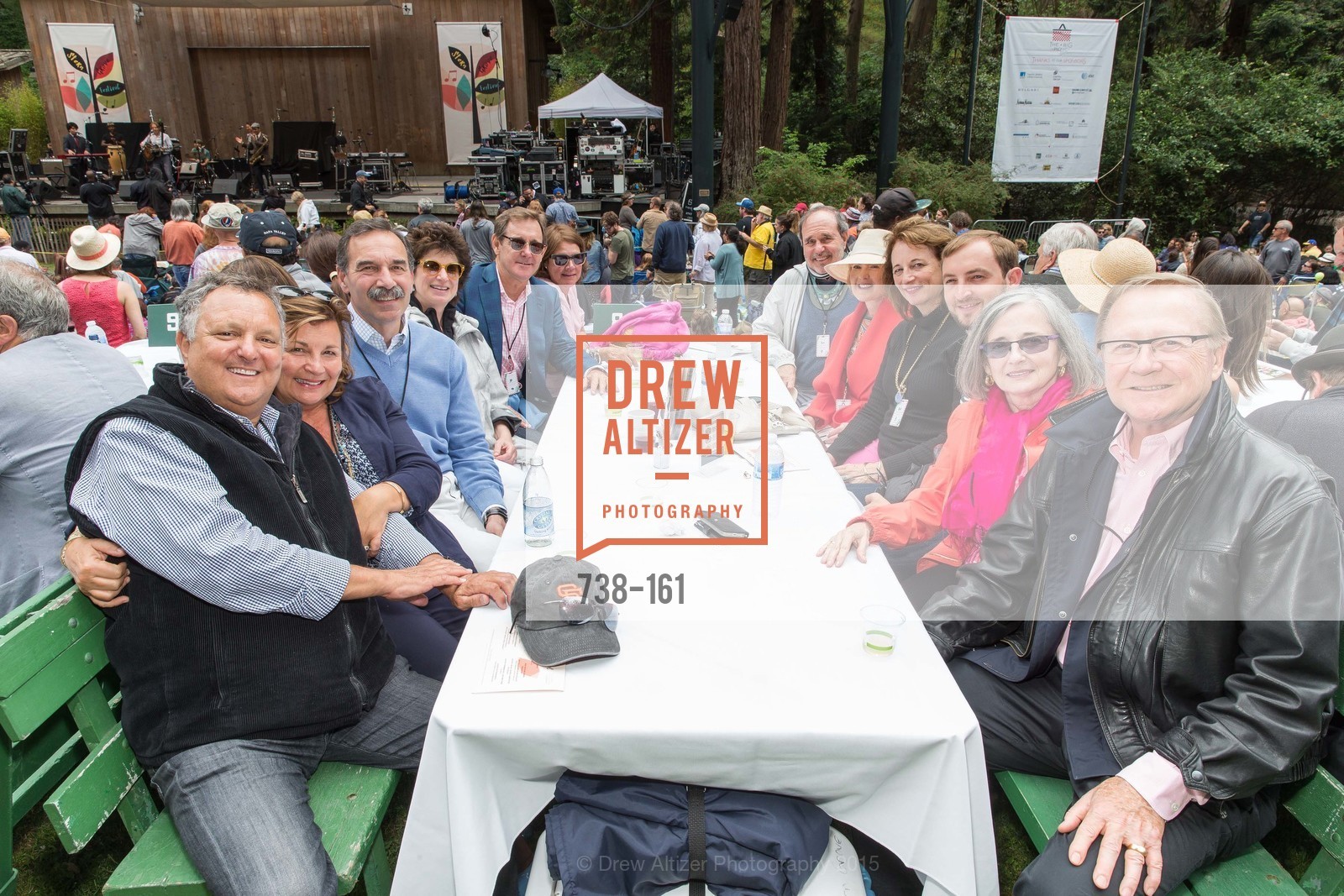 Jeff Green, Janie Green, Theo Schwabacher, Roger Gallagher, Gucci & Vogue Dinner, Stern Grove. 2750 19th Avenue, June 14th, 2015, Photo #738-161 Jeff Green, Janie Green, Theo Schwabacher, Roger Gallagher, Photo #738-161