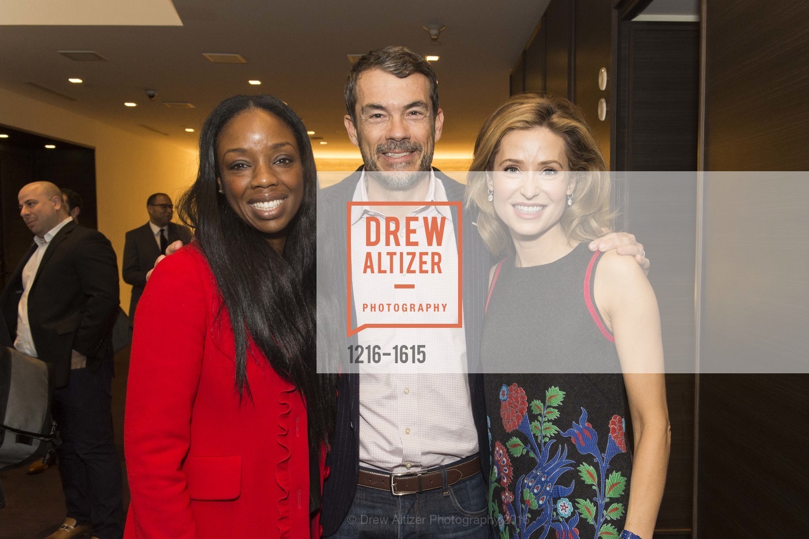 Nadine Burke Harris, Arno Harris, Kate Harbin Clammer, Tipping Point Awards Breakfast, St. Regis. 125 3rd St, San Francisco, CA 94103, December 2nd, 2016, Photo #1216-1615 Nadine Burke Harris, Arno Harris, Kate Harbin Clammer, Photo #1216-1615