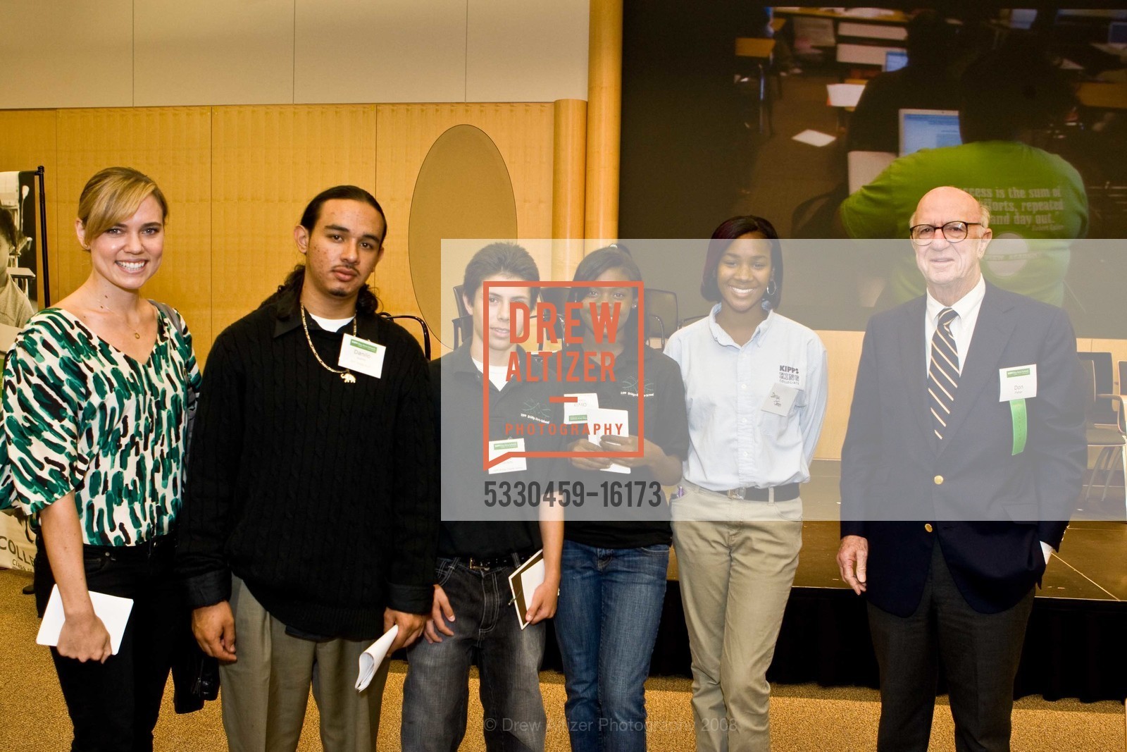Natalie Coughlin, Danilo Juarez, Jose Garduno, Olivia Ayanruoh, Darya Jones, Don Fisher, KIPP Bay Area Schools Spelling Bee, US, October 19th, 2008, Photo #5330459-16173 Natalie Coughlin, Danilo Juarez, Jose Garduno, Olivia Ayanruoh, Darya Jones, Don Fisher, Photo #5330459-16173