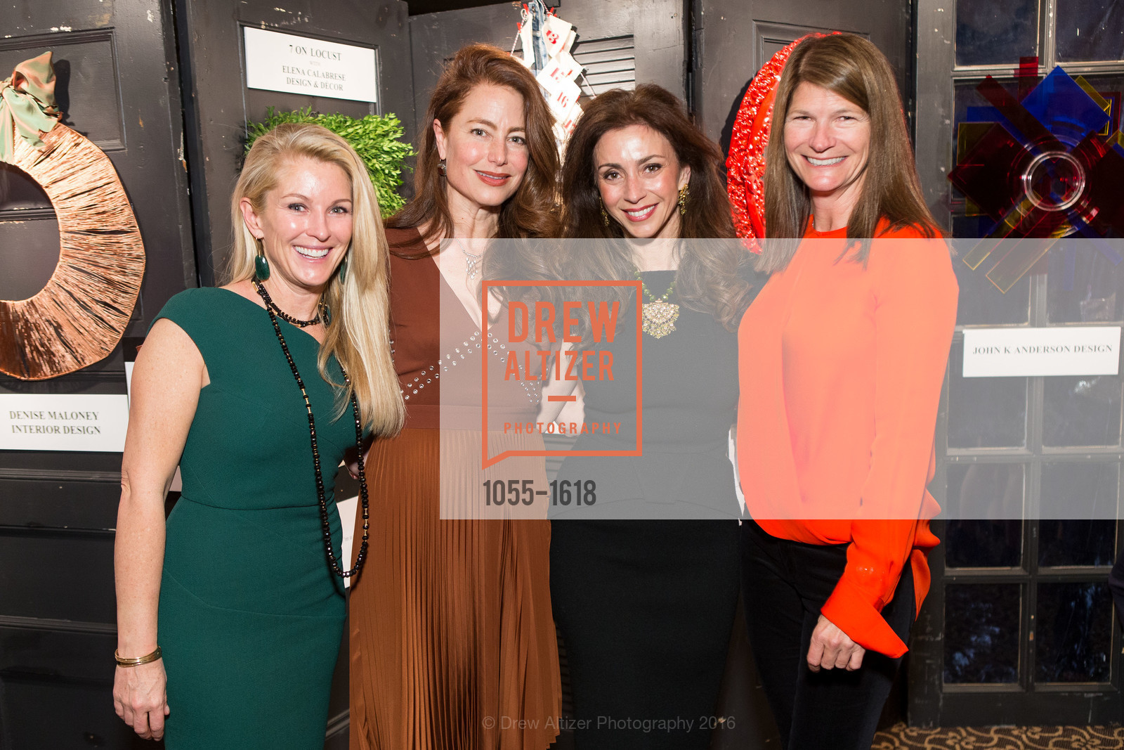 Elisa Mielke, Sheila Nahi, Maryam Muduroglu, Martha Ehmann Conte, Jingle & Mingle 2016, Golden Gate Club. 135 Fisher Loop, San Francisco, CA 94129, December 1st, 2016, Photo #1055-1618 Elisa Mielke, Sheila Nahi, Maryam Muduroglu, Martha Ehmann Conte, Photo #1055-1618