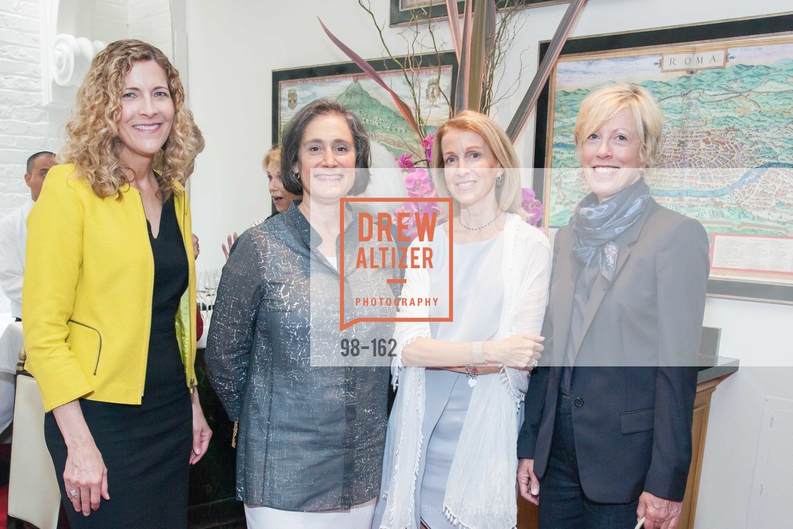 Joanne Northrup, Susan Sterling, Angela McConnell, Wanda Kownacki, National Museum of Women in the Arts Luncheon Hosted by Lorna Meyer Calas, Villa Taverna. 27 Hotaling Place, June 14th, 2015,Drew Altizer, Drew Altizer Photography, full-service agency, private events, San Francisco photographer, photographer california