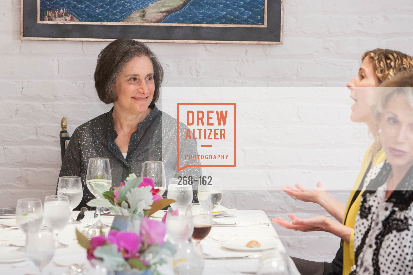 Susan Sterling, National Museum of Women in the Arts Luncheon Hosted by Lorna Meyer Calas, Villa Taverna. 27 Hotaling Place, June 14th, 2015,Drew Altizer, Drew Altizer Photography, full-service agency, private events, San Francisco photographer, photographer california