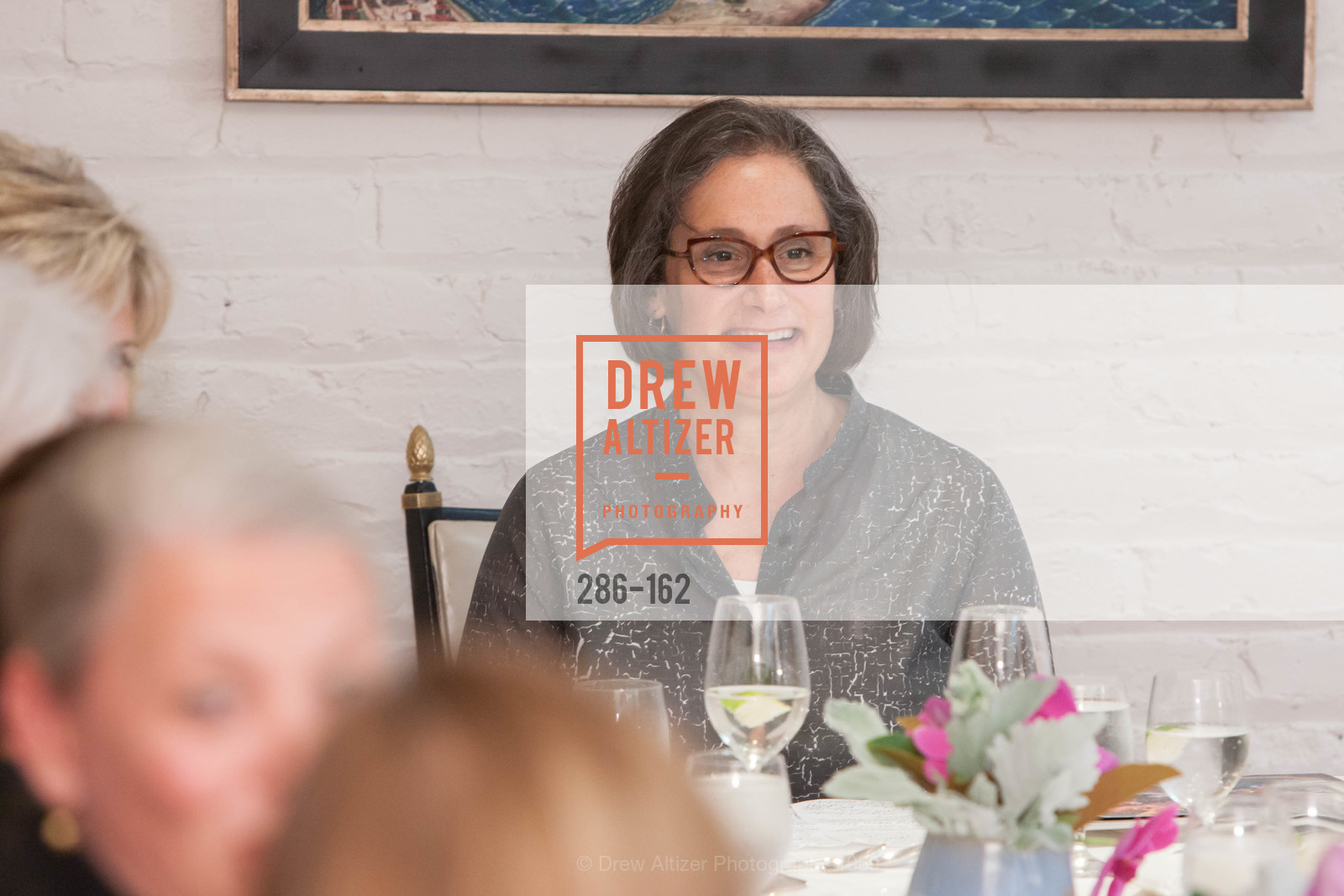 Susan Sterling, National Museum of Women in the Arts Luncheon Hosted by Lorna Meyer Calas, Villa Taverna. 27 Hotaling Place, June 14th, 2015,Drew Altizer, Drew Altizer Photography, full-service agency, private events, San Francisco photographer, photographer california