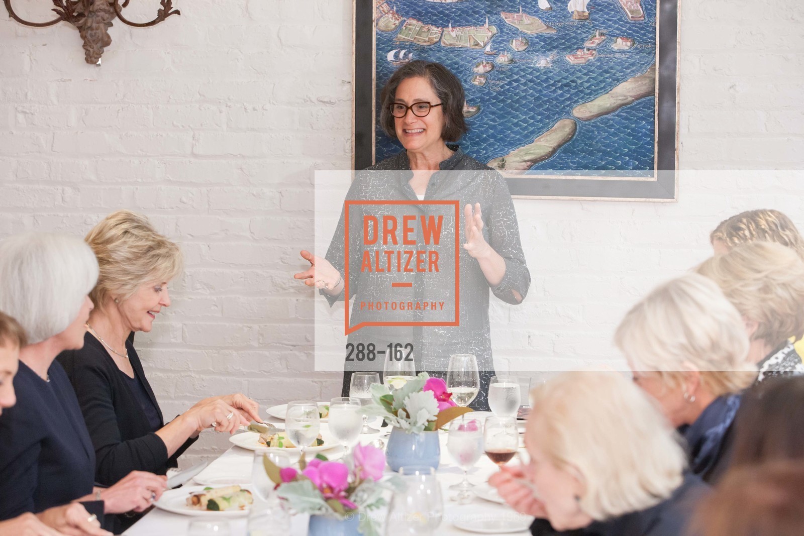 Susan Sterling, National Museum of Women in the Arts Luncheon Hosted by Lorna Meyer Calas, Villa Taverna. 27 Hotaling Place, June 14th, 2015,Drew Altizer, Drew Altizer Photography, full-service agency, private events, San Francisco photographer, photographer california