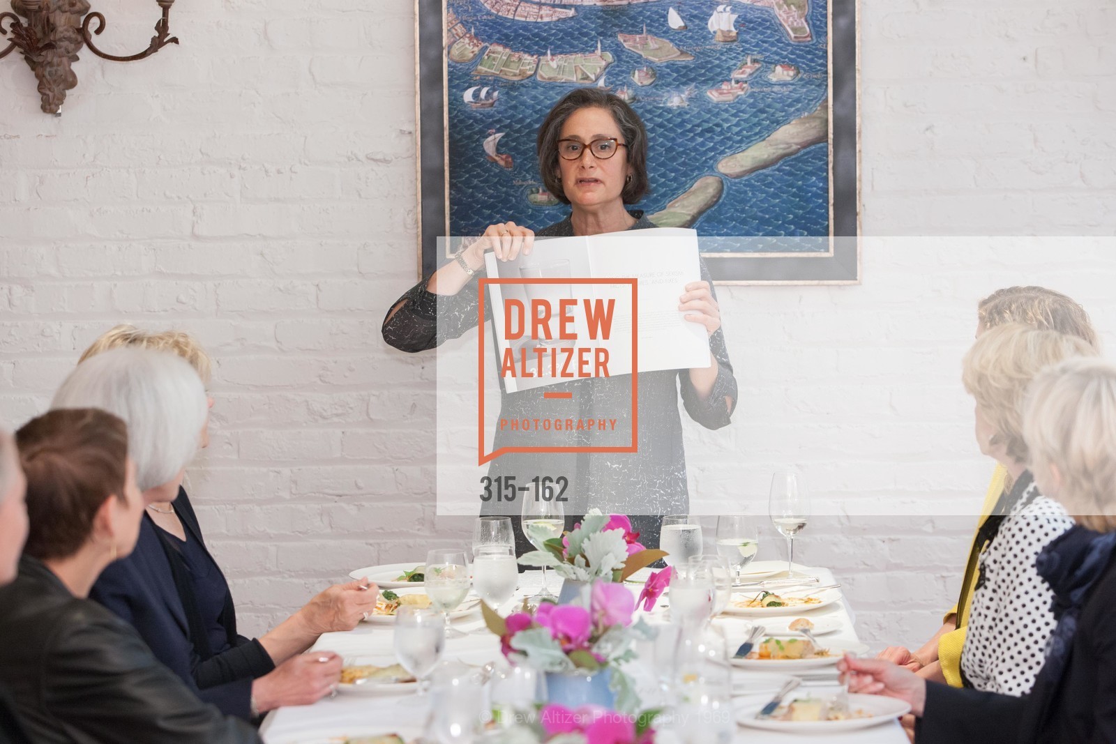 Susan Sterling, National Museum of Women in the Arts Luncheon Hosted by Lorna Meyer Calas, Villa Taverna. 27 Hotaling Place, June 14th, 2015,Drew Altizer, Drew Altizer Photography, full-service agency, private events, San Francisco photographer, photographer california