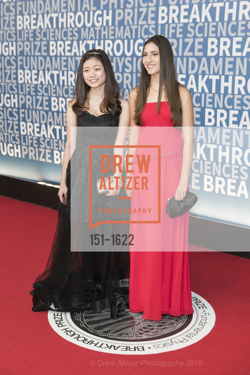 Deanna See, Antonella Masini, 5th Annual Breakthrough Prize Red Carpet Arrivals, NASA Ames Research Center. Moffett Federal Airfield, Hangar One, December 4th, 2016, Photo #151-1622 Deanna See, Antonella Masini, Photo #151-1622