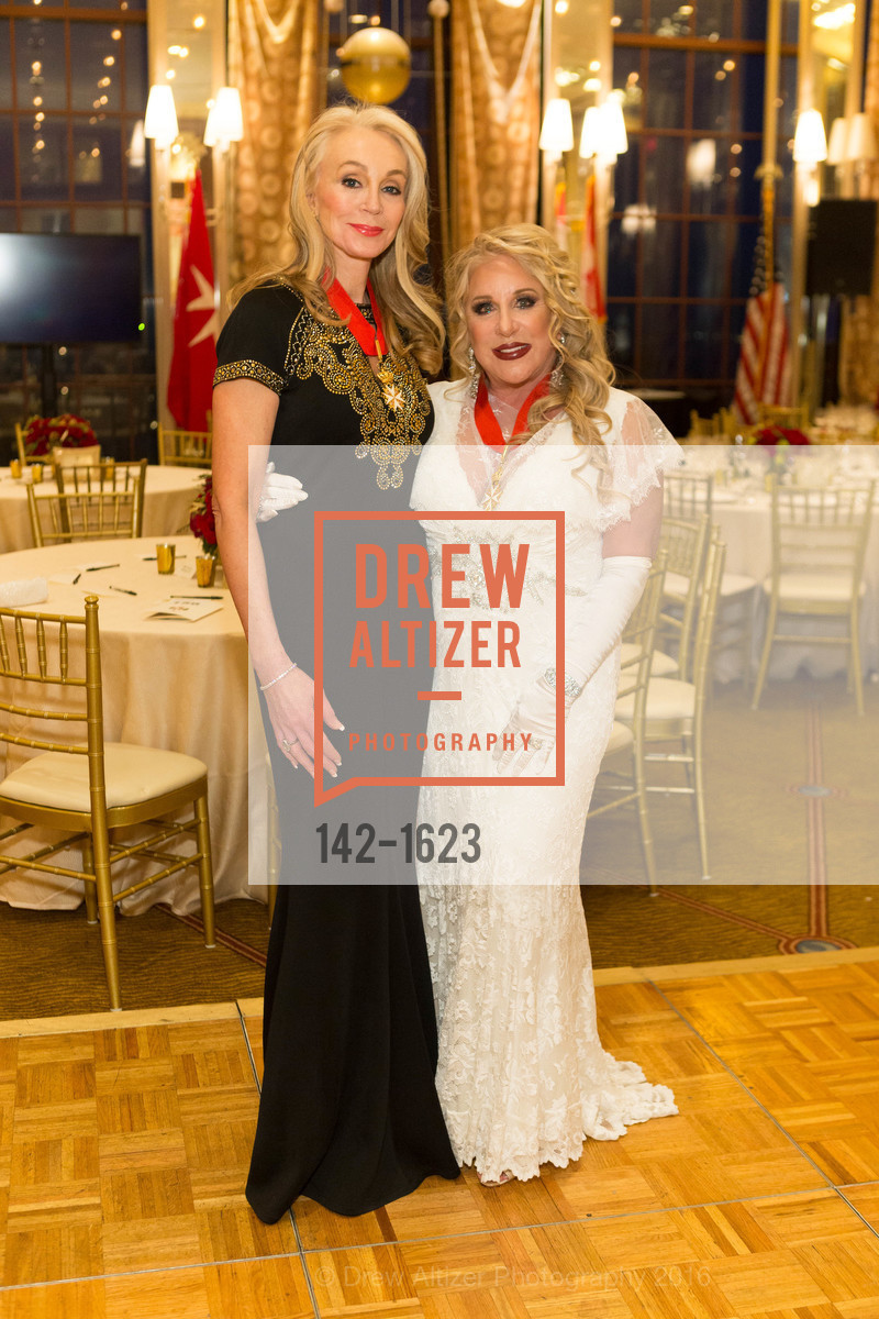 Giselle Anna Parry, Lynne Meyer, Sovereign Order Of St John of Jerusalem Knights Hospitaller White Cross Ball, Westin St. Francis. 335 Powell Street, December 3rd, 2016, Photo #142-1623 Giselle Anna Parry, Lynne Meyer, Photo #142-1623
