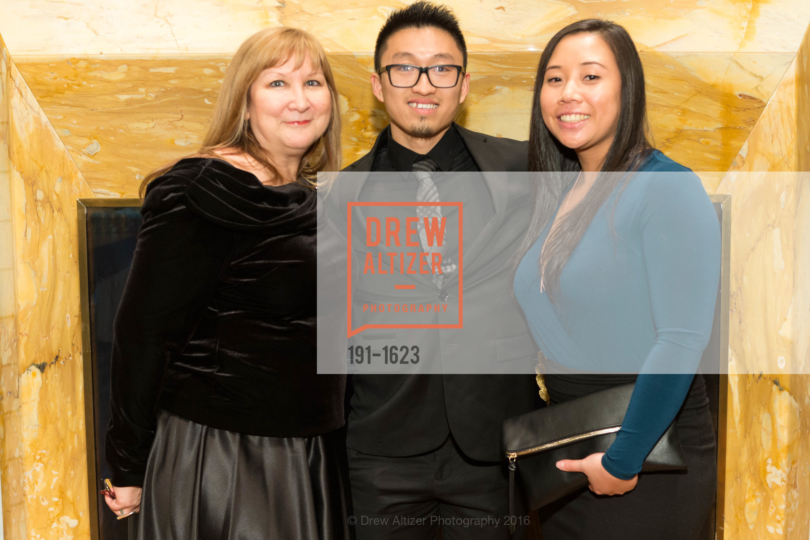 Veronica LaBeau, Simon Pan, Erica Chew, Sovereign Order Of St John of Jerusalem Knights Hospitaller White Cross Ball, Westin St. Francis. 335 Powell Street, December 3rd, 2016, Photo #191-1623 Veronica LaBeau, Simon Pan, Erica Chew, Photo #191-1623
