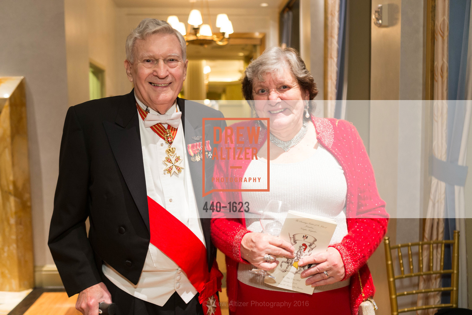 Glen McLaughlin, Ellen McLaughlin, Sovereign Order Of St John of Jerusalem Knights Hospitaller White Cross Ball, Westin St. Francis. 335 Powell Street, December 3rd, 2016, Photo #440-1623 Glen McLaughlin, Ellen McLaughlin, Photo #440-1623