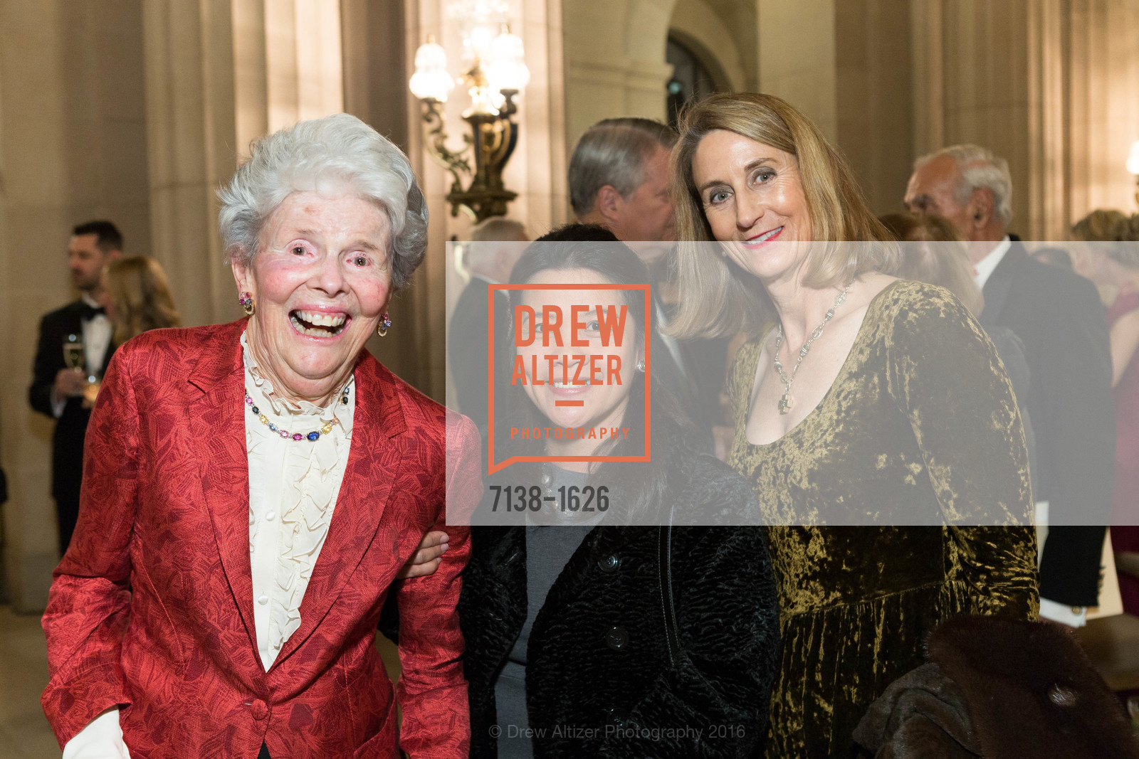 Phyllis Draper, Cynthia Livermore, SF Opera's An Evening on the Stage honoring Franklin P. ("Pitch") Johnson, Jr., War Memorial Opera House. 301 Van Ness Avenue, San Francisco, CA 94102, December 5th, 2016, Photo #7138-1626 Phyllis Draper, Cynthia Livermore, Photo #7138-1626