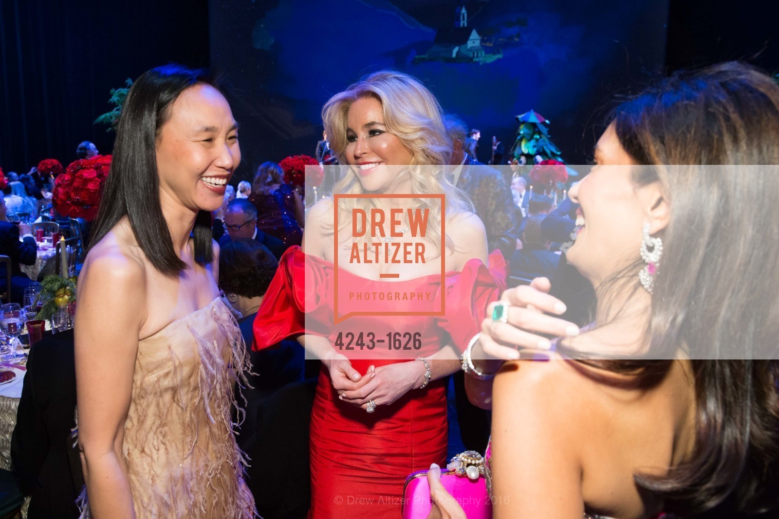 Carolyn Chang, Paula Carano, SF Opera's An Evening on the Stage honoring Franklin P. ("Pitch") Johnson, Jr., War Memorial Opera House. 301 Van Ness Avenue, San Francisco, CA 94102, December 5th, 2016, Photo #4243-1626 Carolyn Chang, Paula Carano, Photo #4243-1626