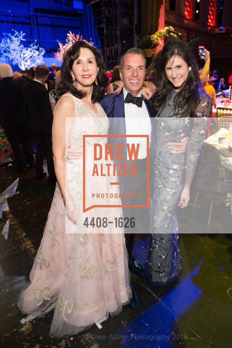 Carolyn Chandler, Roman Gronowski, Samantha Bechtel, SF Opera's An Evening on the Stage honoring Franklin P. ("Pitch") Johnson, Jr., War Memorial Opera House. 301 Van Ness Avenue, San Francisco, CA 94102, December 5th, 2016, Photo #4408-1626 Carolyn Chandler, Roman Gronowski, Samantha Bechtel, Photo #4408-1626