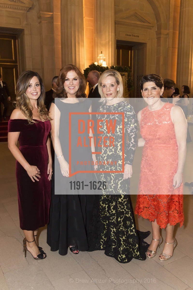 Shannon Blunden, Theresa Spirz, Barbara Brown, Debbie Ershler, SF Opera's An Evening on the Stage honoring Franklin P. ("Pitch") Johnson, Jr., War Memorial Opera House. 301 Van Ness Avenue, San Francisco, CA 94102, December 5th, 2016, Photo #1191-1626 Shannon Blunden, Theresa Spirz, Barbara Brown, Debbie Ershler, Photo #1191-1626