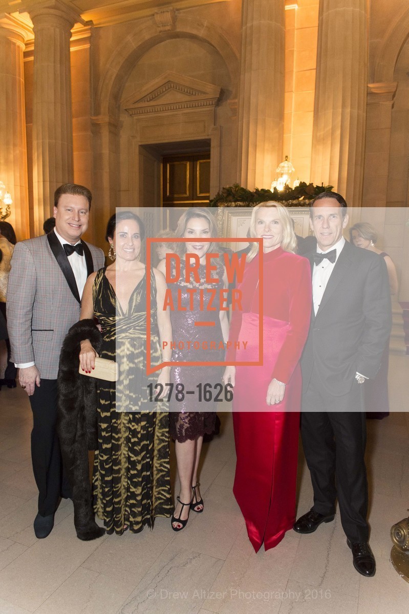 Doug Waggener, Natalia Urrutia, Ceci Aviles, Linle Froeb, James Froeb, SF Opera's An Evening on the Stage honoring Franklin P. ("Pitch") Johnson, Jr., War Memorial Opera House. 301 Van Ness Avenue, San Francisco, CA 94102, December 5th, 2016, Photo #1278-1626 Doug Waggener, Natalia Urrutia, Ceci Aviles, Linle Froeb, James Froeb, Photo #1278-1626