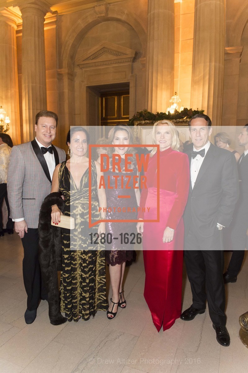Doug Waggener, Natalia Urrutia, Ceci Aviles, Linle Froeb, James Froeb, SF Opera's An Evening on the Stage honoring Franklin P. ("Pitch") Johnson, Jr., War Memorial Opera House. 301 Van Ness Avenue, San Francisco, CA 94102, December 5th, 2016, Photo #1280-1626 Doug Waggener, Natalia Urrutia, Ceci Aviles, Linle Froeb, James Froeb, Photo #1280-1626