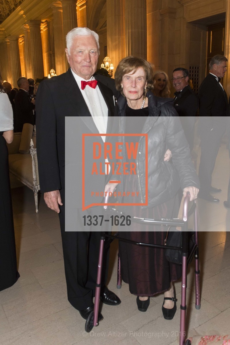 Pitch Johnson, Cathie Johnson, SF Opera's An Evening on the Stage honoring Franklin P. ("Pitch") Johnson, Jr., War Memorial Opera House. 301 Van Ness Avenue, San Francisco, CA 94102, December 5th, 2016, Photo #1337-1626 Pitch Johnson, Cathie Johnson, Photo #1337-1626