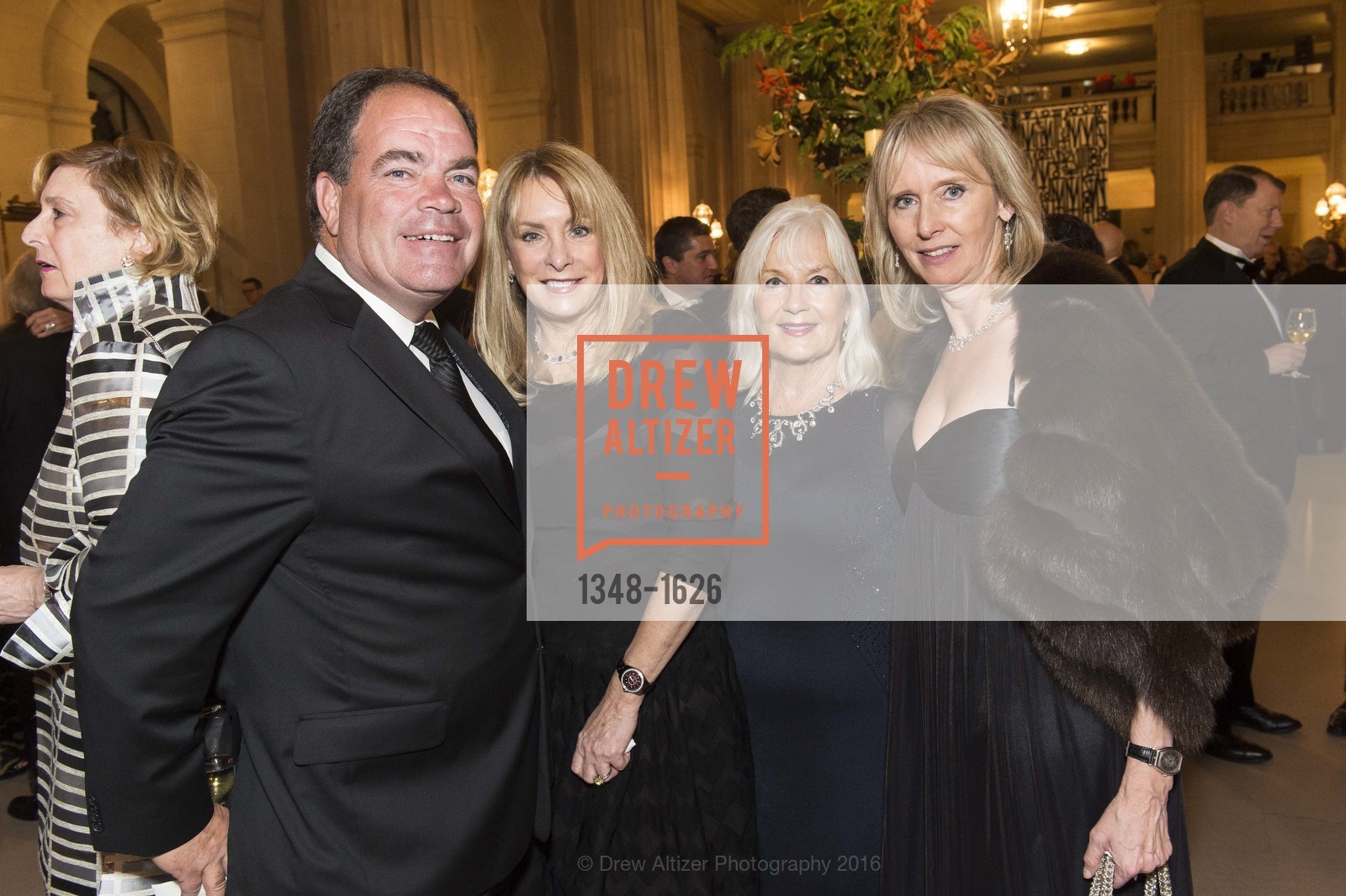 John Viszlay, Cathy MacNaughton, Arlene Inch, Sigrun Graeff, SF Opera's An Evening on the Stage honoring Franklin P. ("Pitch") Johnson, Jr., War Memorial Opera House. 301 Van Ness Avenue, San Francisco, CA 94102, December 5th, 2016, Photo #1348-1626 John Viszlay, Cathy MacNaughton, Arlene Inch, Sigrun Graeff, Photo #1348-1626