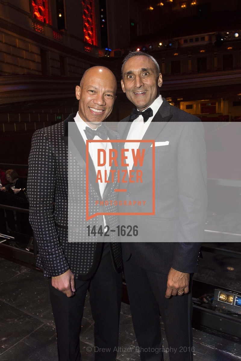 Ken McNeely, Inder Dhillon, SF Opera's An Evening on the Stage honoring Franklin P. ("Pitch") Johnson, Jr., War Memorial Opera House. 301 Van Ness Avenue, San Francisco, CA 94102, December 5th, 2016, Photo #1442-1626 Ken McNeely, Inder Dhillon, Photo #1442-1626
