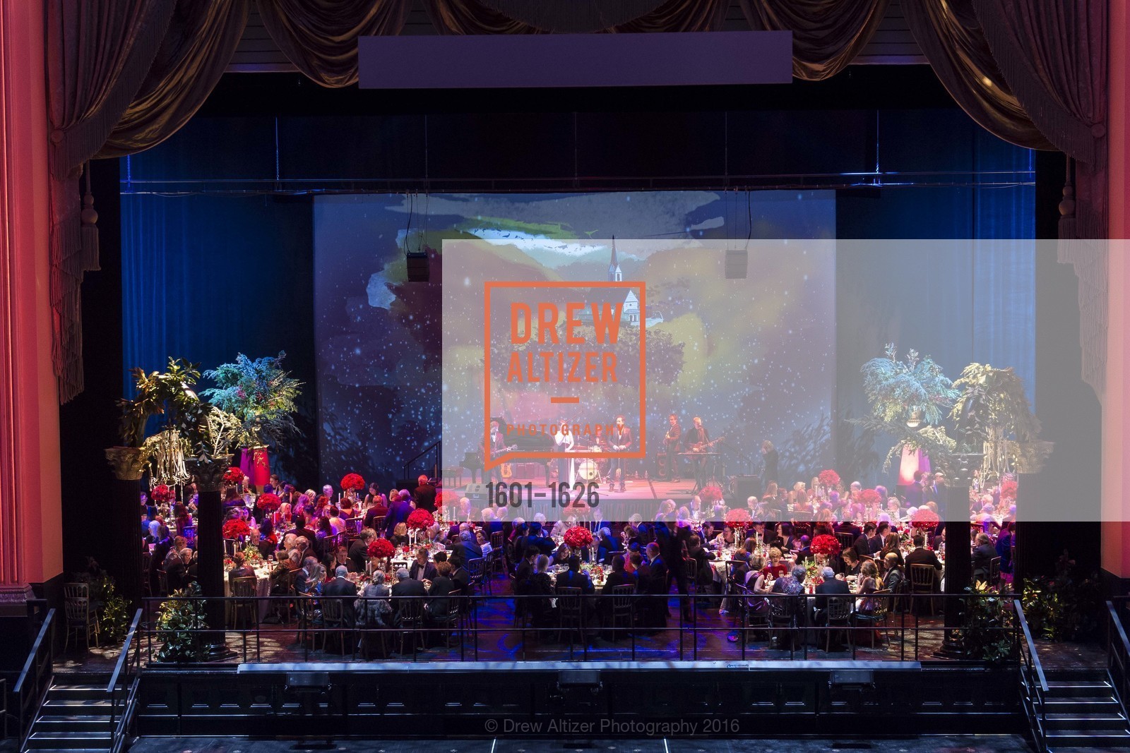 Atmosphere, SF Opera's An Evening on the Stage honoring Franklin P. ("Pitch") Johnson, Jr., War Memorial Opera House. 301 Van Ness Avenue, San Francisco, CA 94102, December 5th, 2016, Photo #1601-1626 Atmosphere, Photo #1601-1626