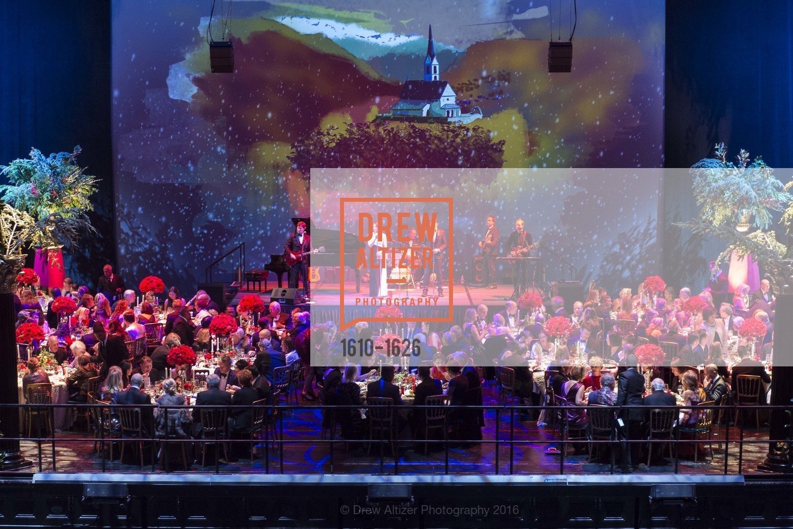 Atmosphere, SF Opera's An Evening on the Stage honoring Franklin P. ("Pitch") Johnson, Jr., War Memorial Opera House. 301 Van Ness Avenue, San Francisco, CA 94102, December 5th, 2016, Photo #1610-1626 Atmosphere, Photo #1610-1626